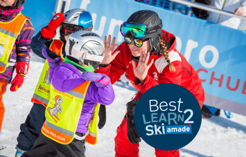 Skilehrer der Fun&Pro Skischule Flachau beim Kinderskikurs